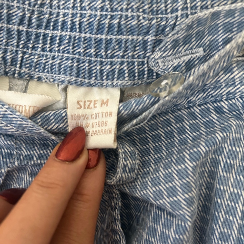 Vintage Basic Equipment Medium Blue Gingham A-Lin… - image 3